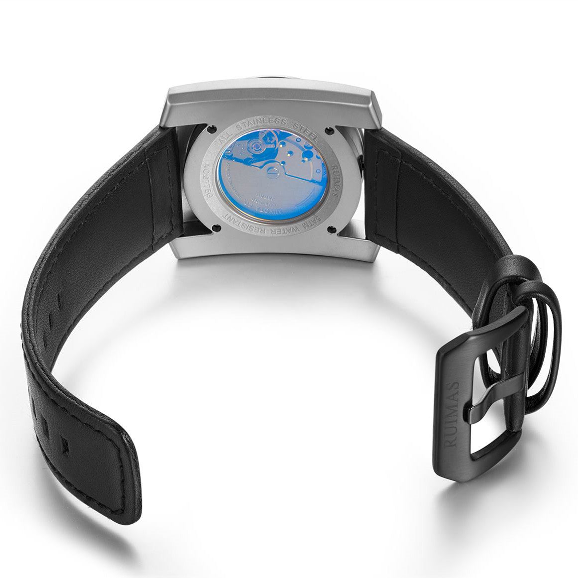 RUIMAS Luxury Men Watches Automatic Mechanical Wrist Watch for Mens Fashion Leather Business Casual Clock Montre Homme 6775-11