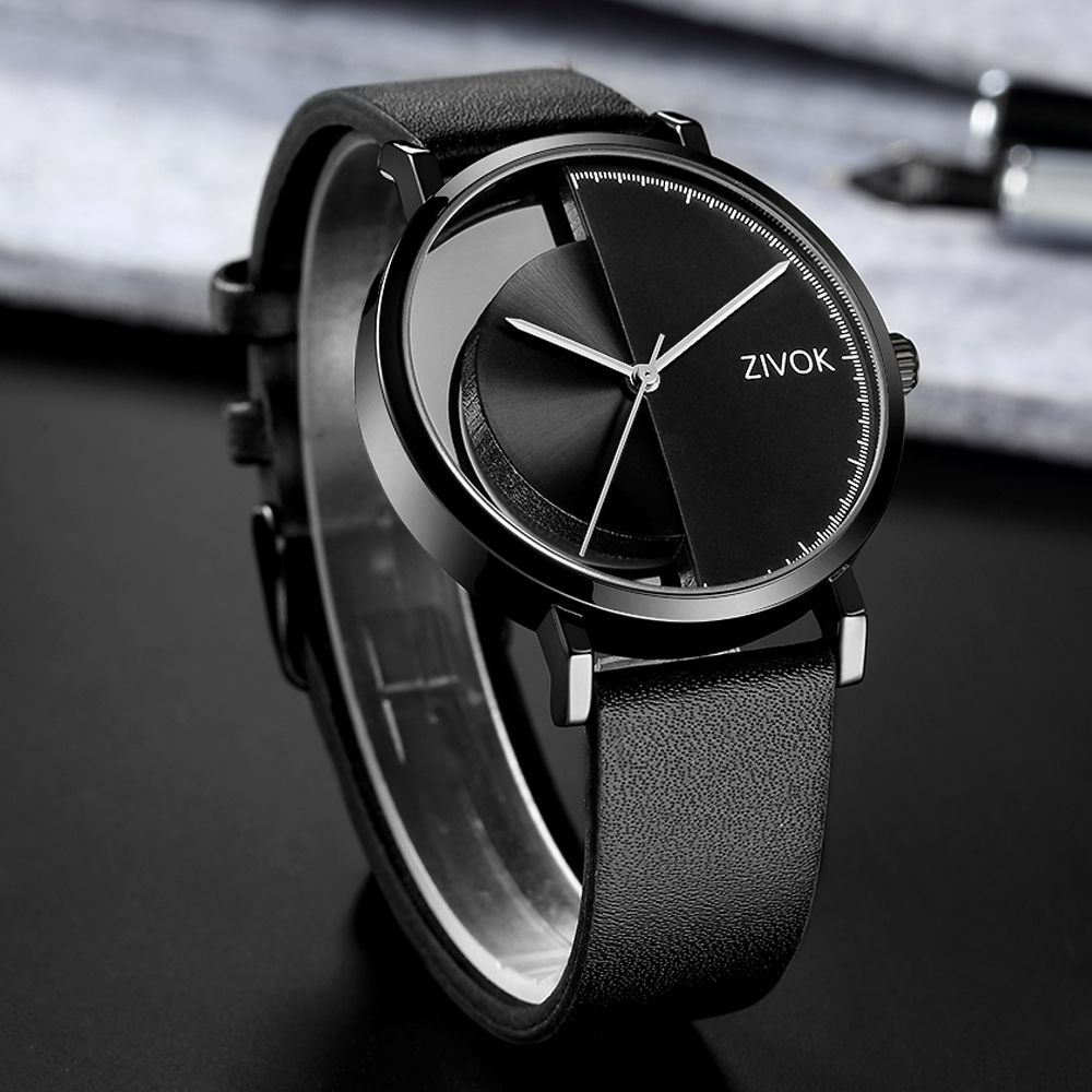 ZIVOK Luxury Quartz Men's Watch Waterproof Sport Wristwatches Big Dial Business Male Watches Clock Montre Homme-8