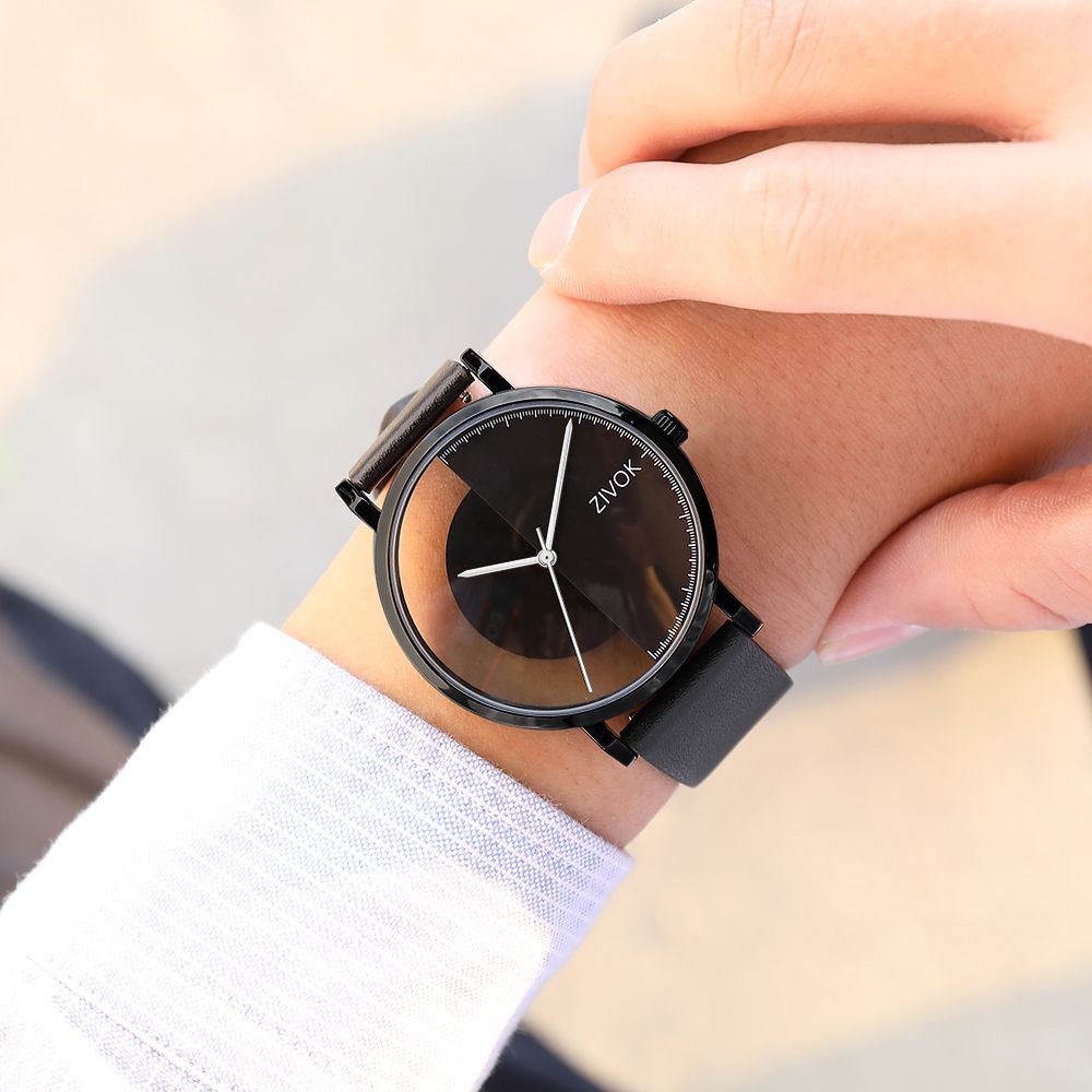 ZIVOK Luxury Quartz Men's Watch Waterproof Sport Wristwatches Big Dial Business Male Watches Clock Montre Homme-5