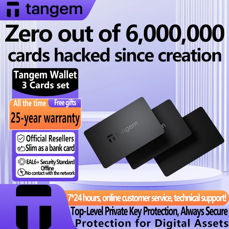 Tangem Hardware Wallet Cold Wallet Cryptocurrency Wallet Blockchain Digital Virtual Currency 100%Secure Asset Storage official