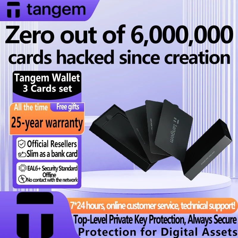 Tangem Hardware Wallet Cold Wallet Cryptocurrency Wallet Blockchain Digital Virtual Currency 100%Secure Asset Storage official