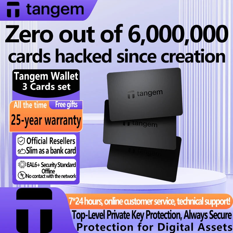 Tangem Hardware Wallet Cold Wallet Cryptocurrency Wallet Blockchain Digital Virtual Currency 100%Secure Asset Storage official