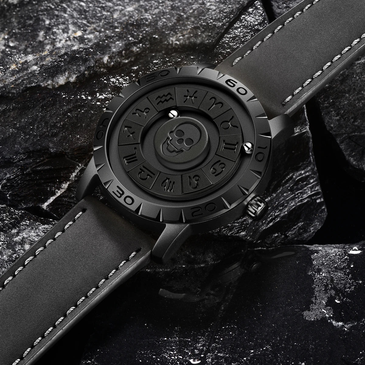 Orologio Uomo LIGE FB0047 Magnetico Touch Dial - Puntatore Scorrevole Levitazione Magnetica Impermeabile