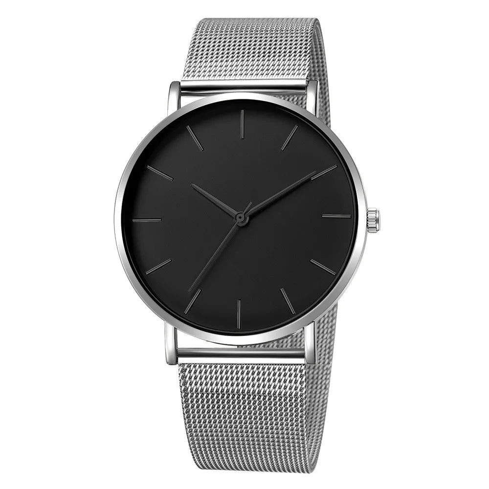 Orologio Uomo Ultra Sottile Business - Cinturino Mesh Acciaio Elegante Minimalista
