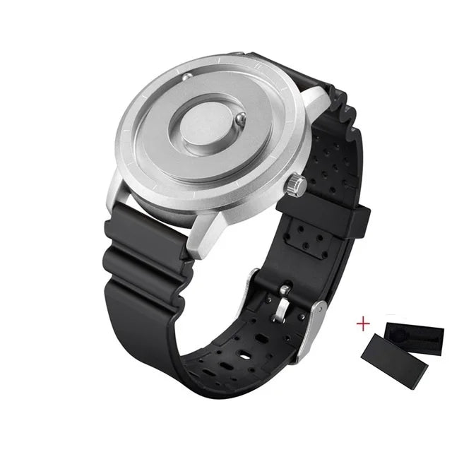 Orologio Uomo EUTOUR Magnetico Gold - Silicone Quarzo Sport Impermeabile Casual