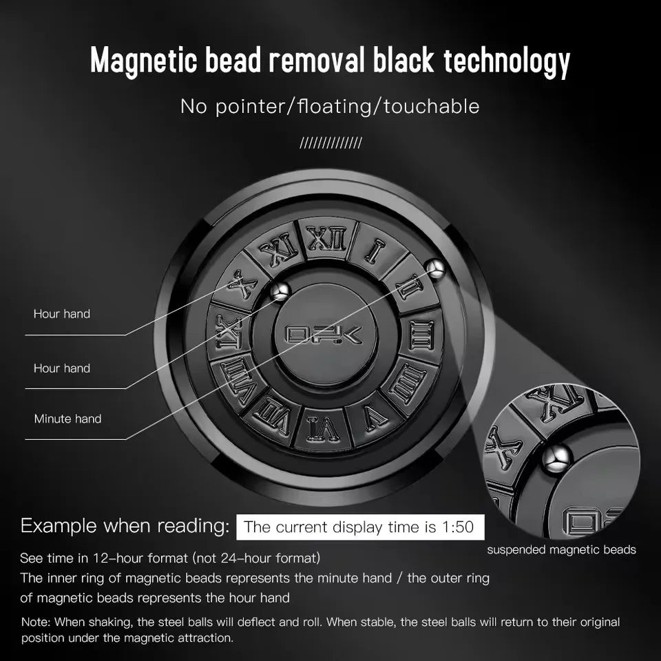 Orologio Uomo OPK 8181 Magnetico Oval - Acciaio Inox Impermeabile 30M Sfera Magnetica Quarzo