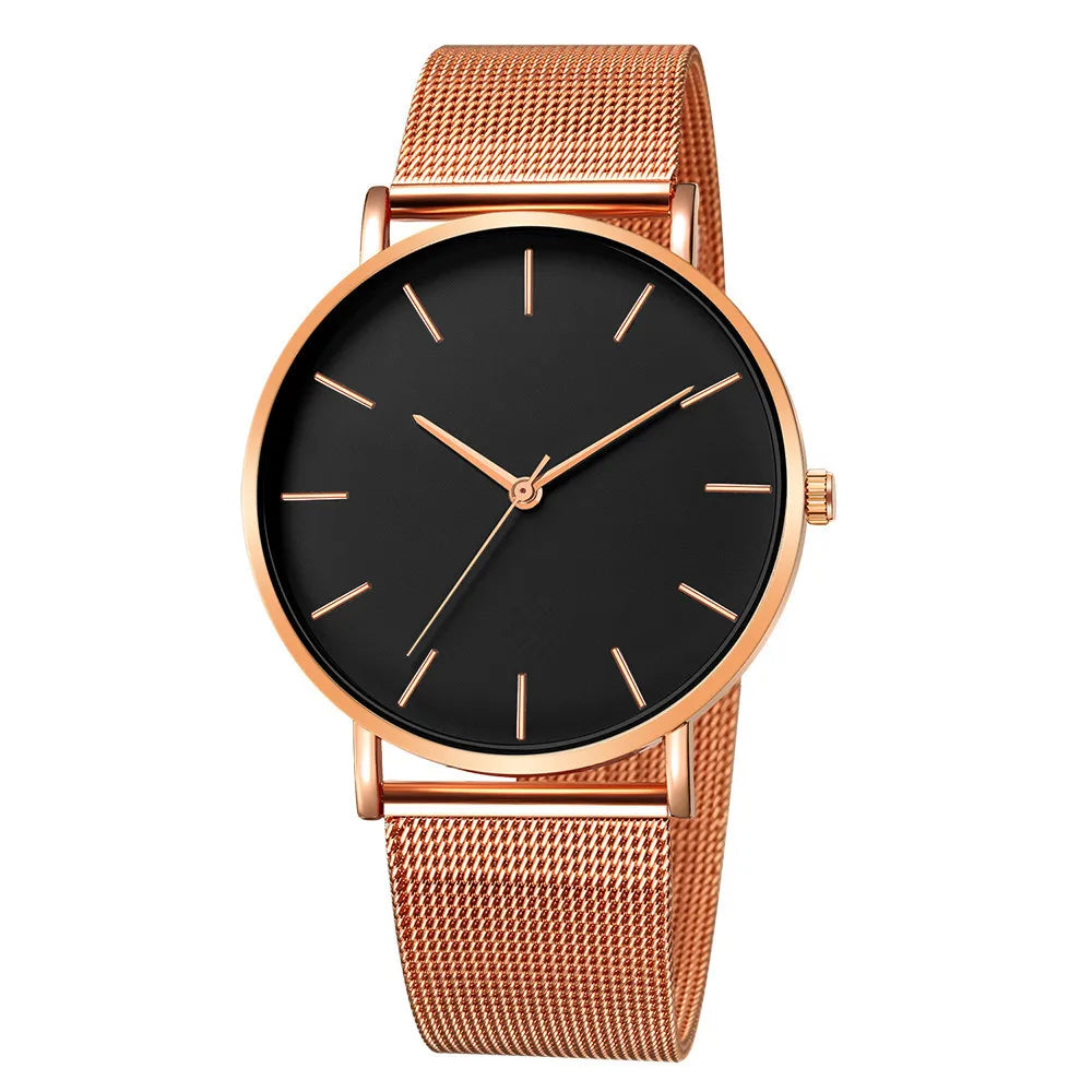 Orologio Uomo Ultra Sottile Business - Cinturino Mesh Acciaio Elegante Minimalista