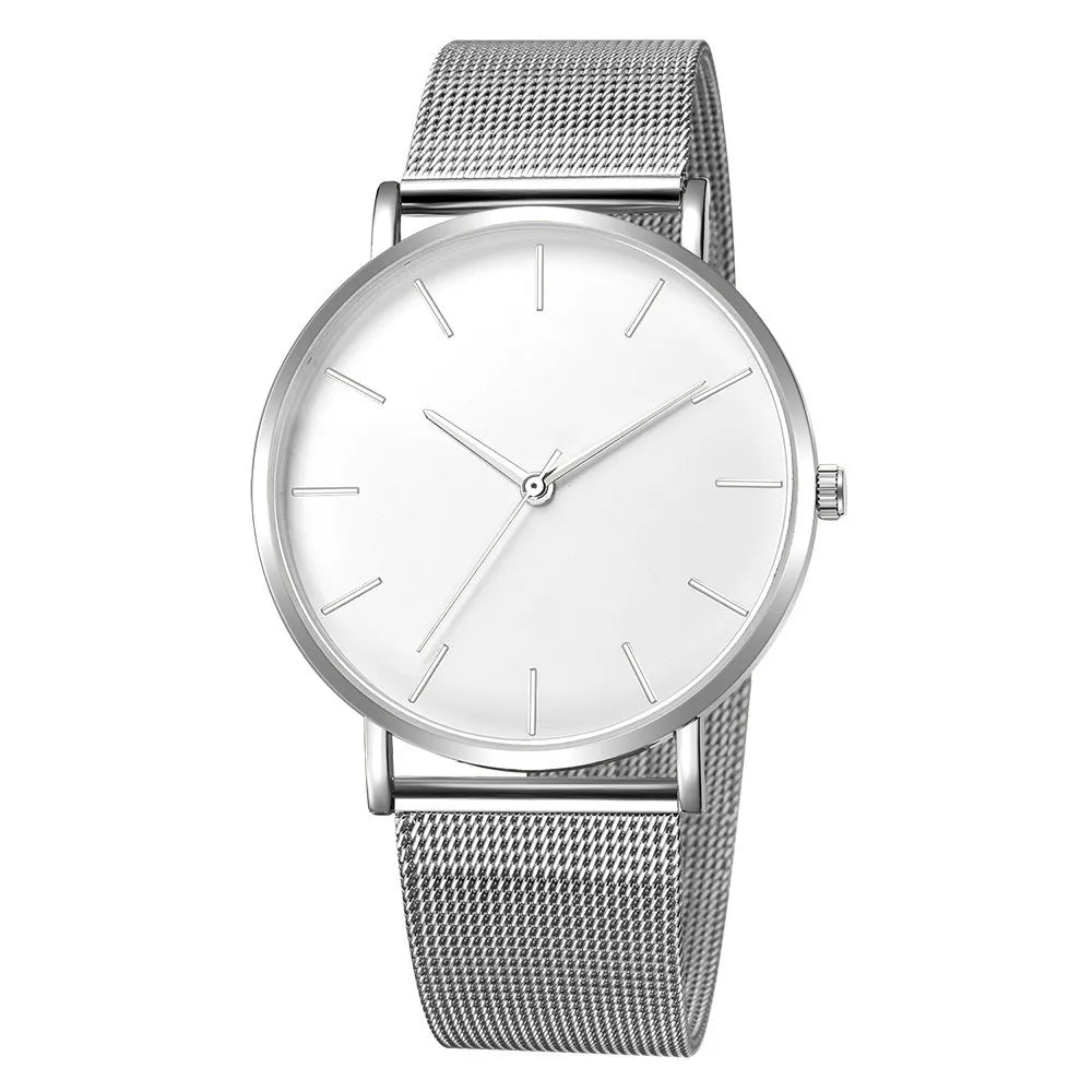 Orologio Uomo Ultra Sottile Business - Cinturino Mesh Acciaio Elegante Minimalista