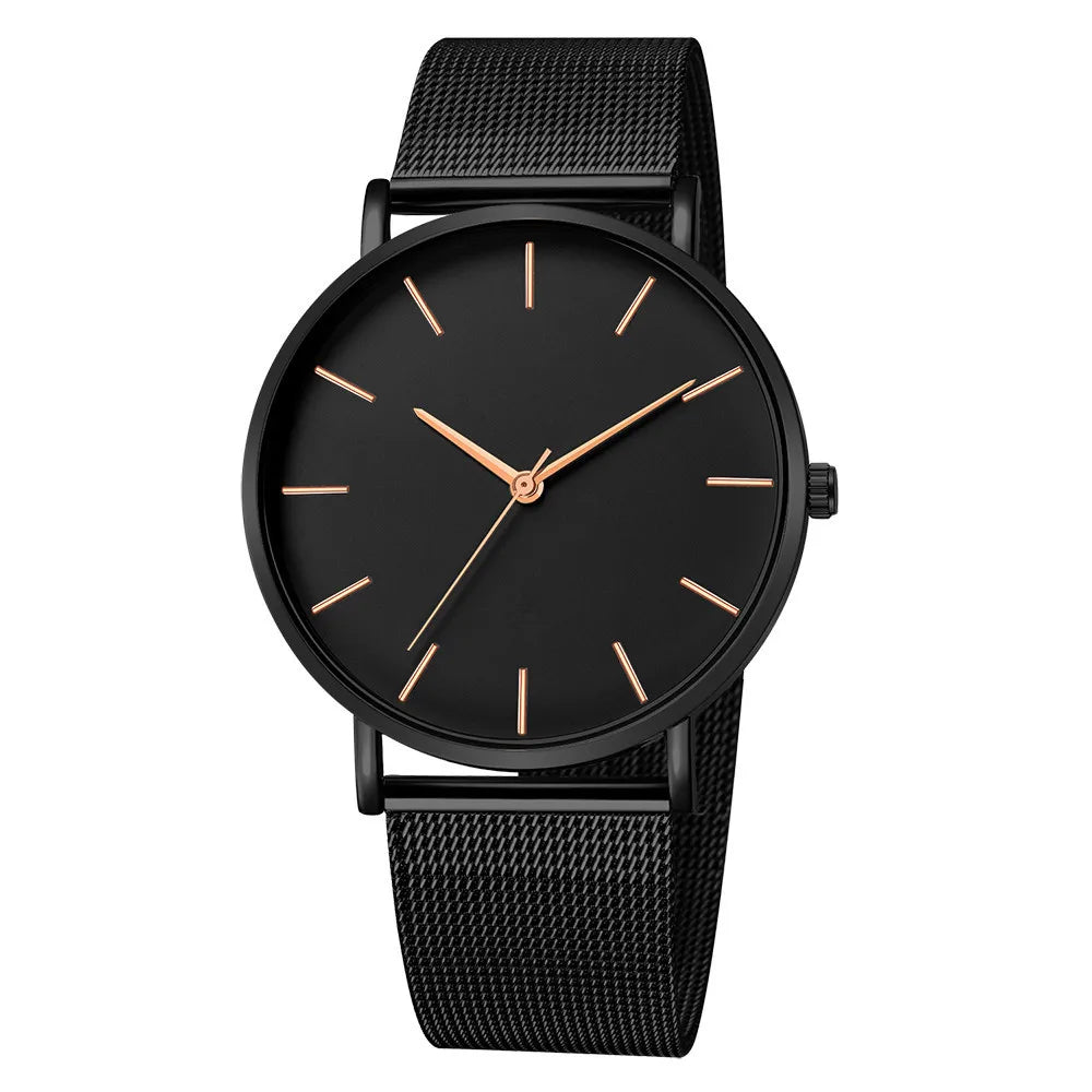Orologio Uomo Ultra Sottile Business - Cinturino Mesh Acciaio Elegante Minimalista