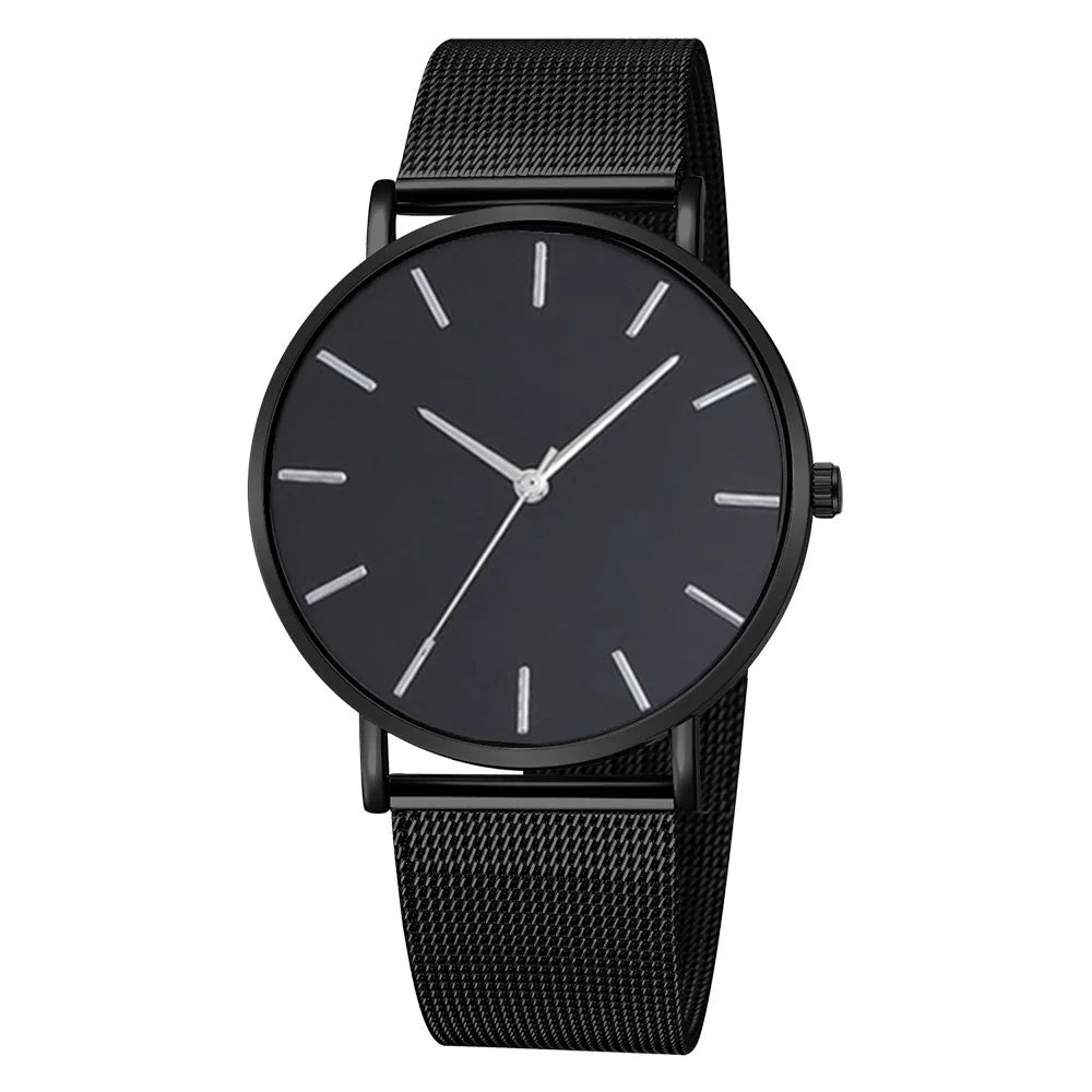 Orologio Uomo Ultra Sottile Business - Cinturino Mesh Acciaio Elegante Minimalista