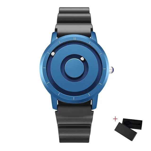 Orologio Uomo EUTOUR Magnetico Gold - Silicone Quarzo Sport Impermeabile Casual