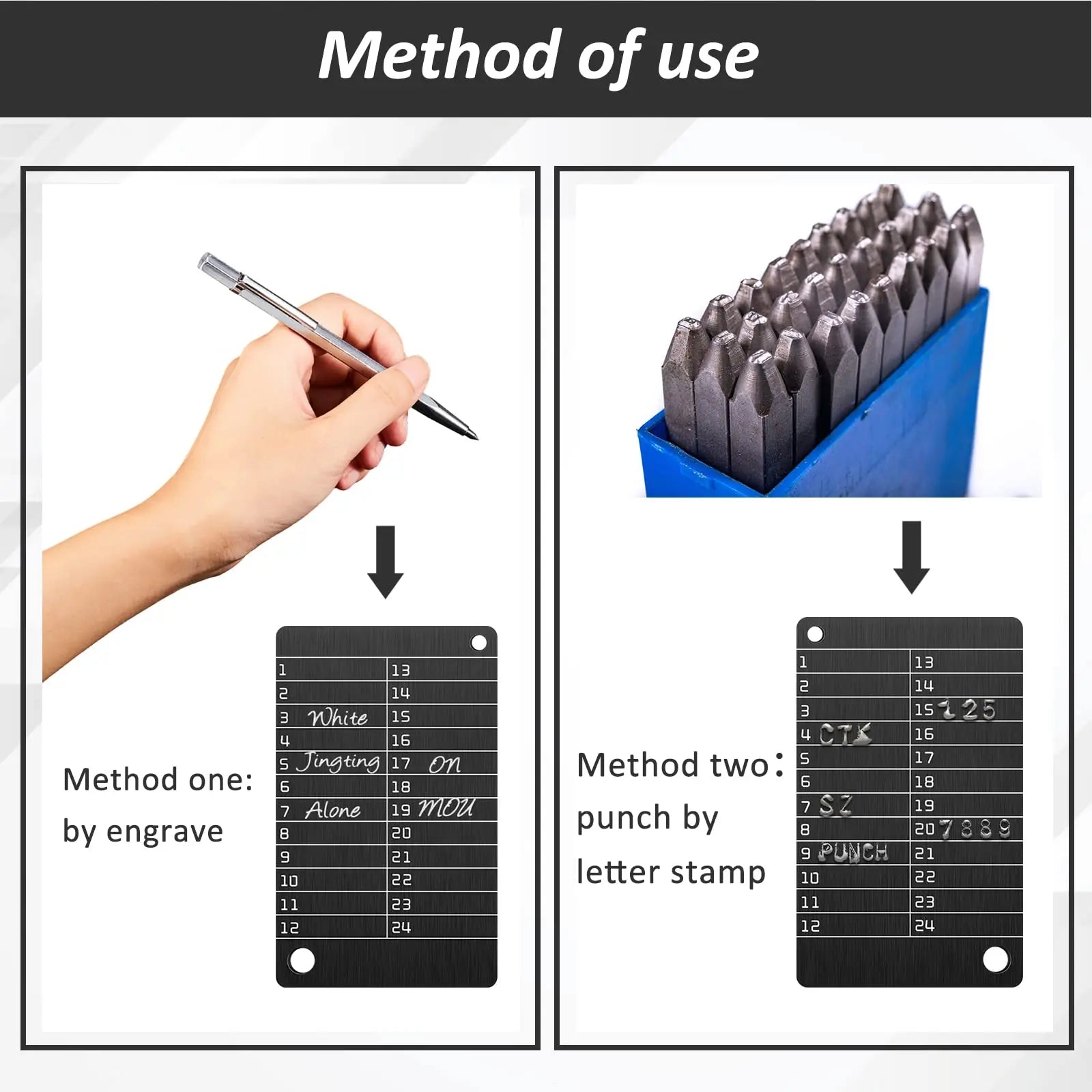 A set of stainless steel cryptocurrency wallets for hardware cold backup seed storage, suitable for Bitcoin, compatible with Bip