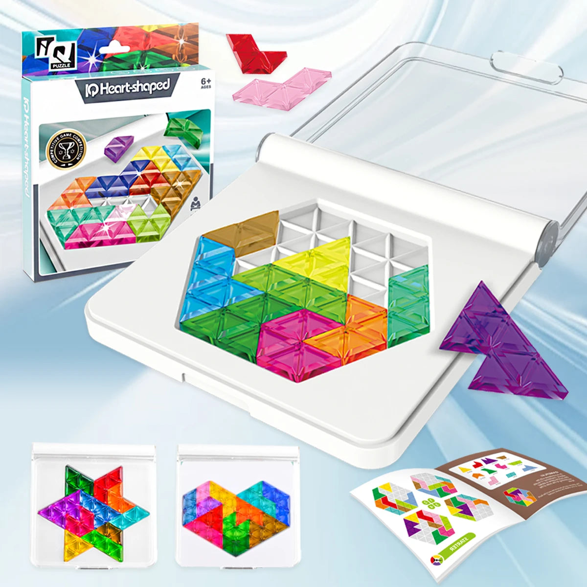 Puzzle Logico Educativo Bambini - Gioco Tavolo Forme Colori Regalo