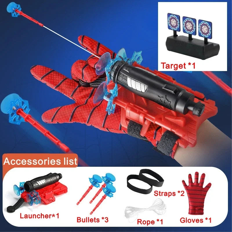 Lanciaragnatele Spiderman con Guanti - Giocattolo Cosplay per Bambini