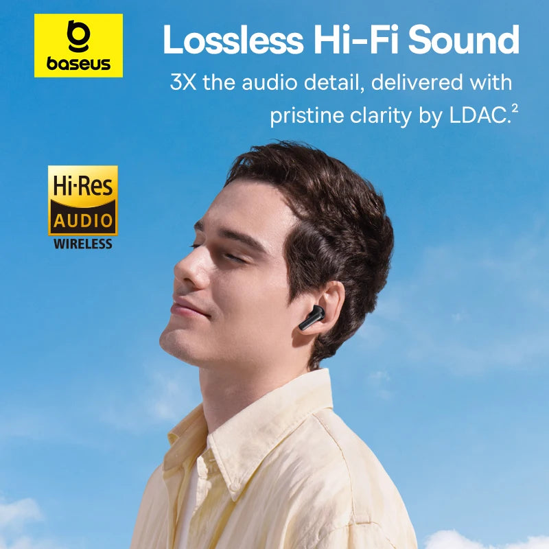 Auricolari Baseus EP10 Pro ANC Bluetooth 6.0 con LDAC Hi-Res e 6 Microfoni