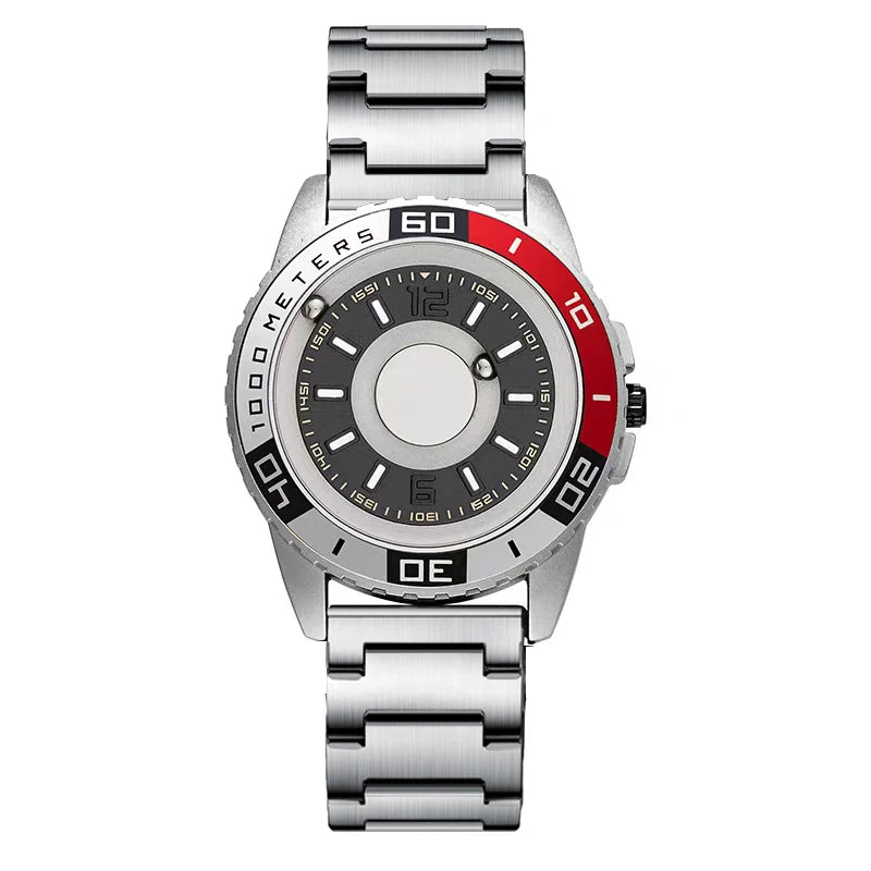 Orologio Uomo Magnetico Multifunzione - Sfere Metalliche Sport Quarzo Creative Design