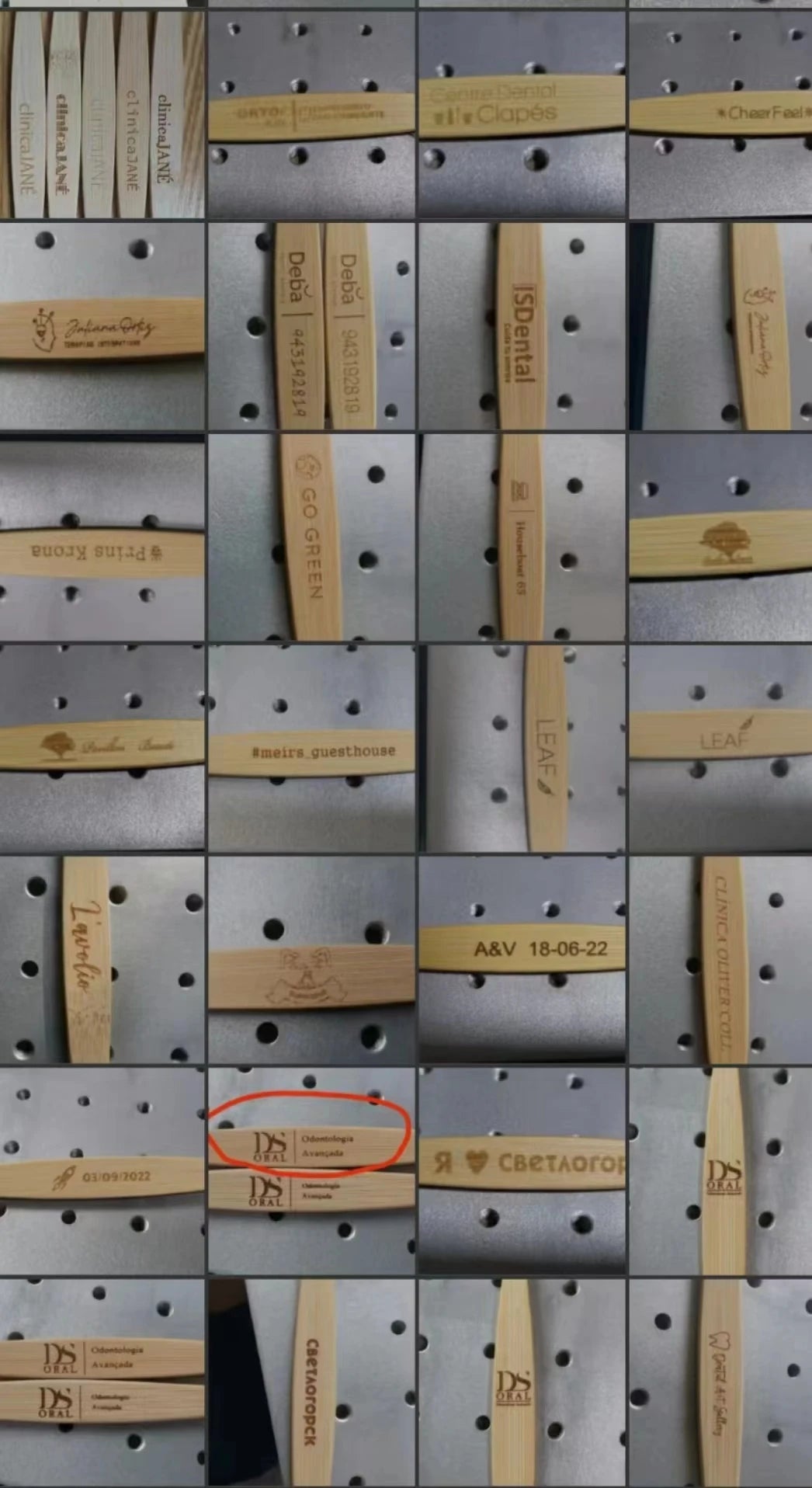 50/100pcs Spazzolini Bambù Personalizzabili Logo - Eco-Friendly Viaggio Adulti Wholesale