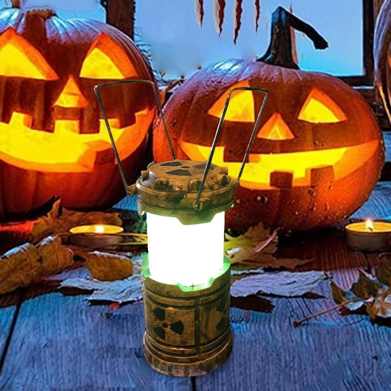 Lampada Reattore Nucleare Mini - Luce Notturna LED Halloween (4 Pezzi)