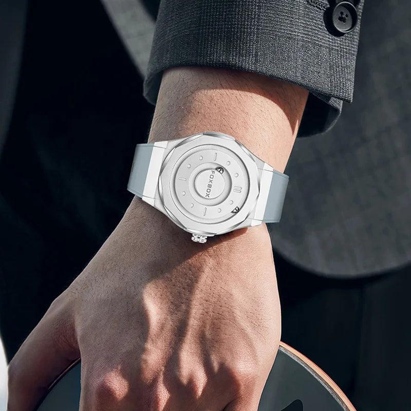 Orologio Uomo FOXBOX Magnetico Impermeabile - Puntatore Scorrevole Luxury Quarzo Fashion