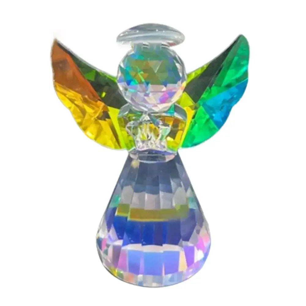 Crafts Guardian Angel Figurine Gift Creative Table Ornament Exquisite Romantic Crystal Angel Statue Living Room