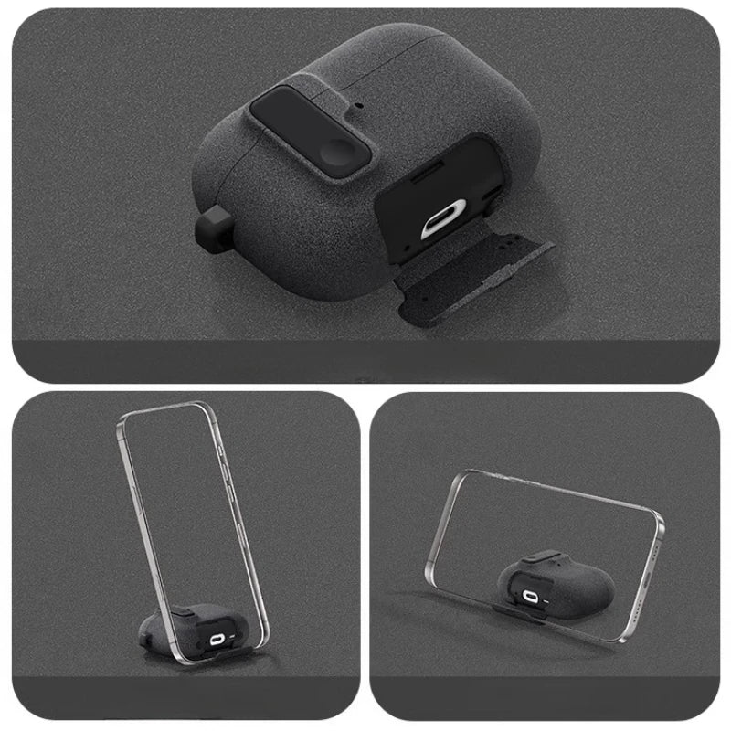 Custodia Magnetica per AirPods Pro 3 con Supporto Telefono - Protezione Antiurto