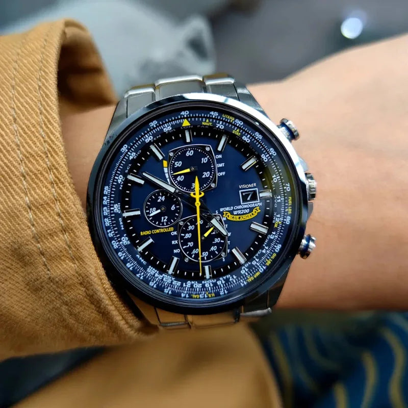 Orologio Uomo Multifunzione Luxury 2025 - Acciaio Inox con Data e Cronografo