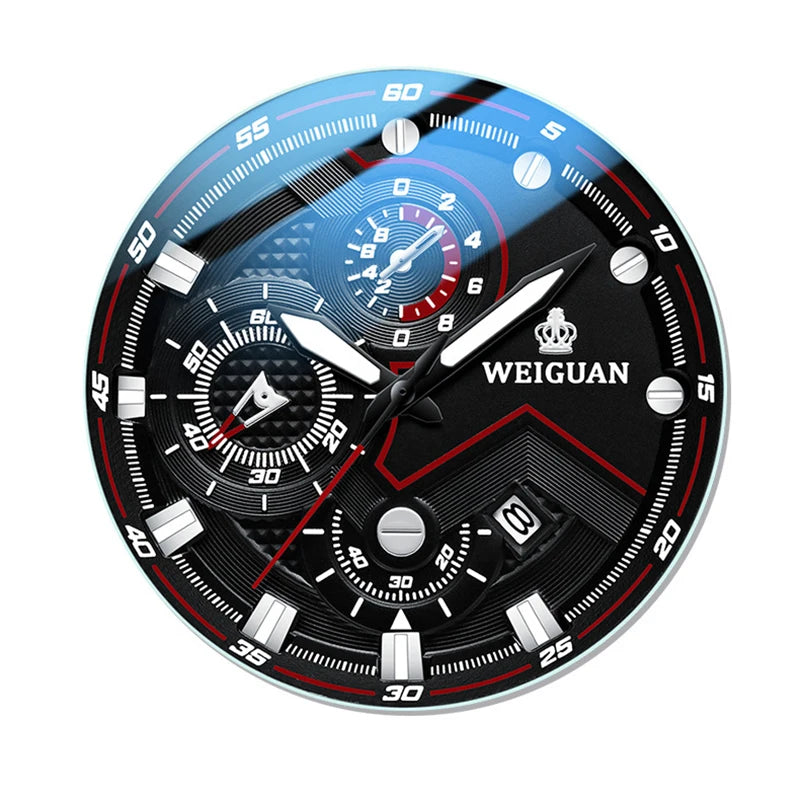 Orologio Uomo Black Warrior Impermeabile Luminoso - Acciaio Calendario Quarzo