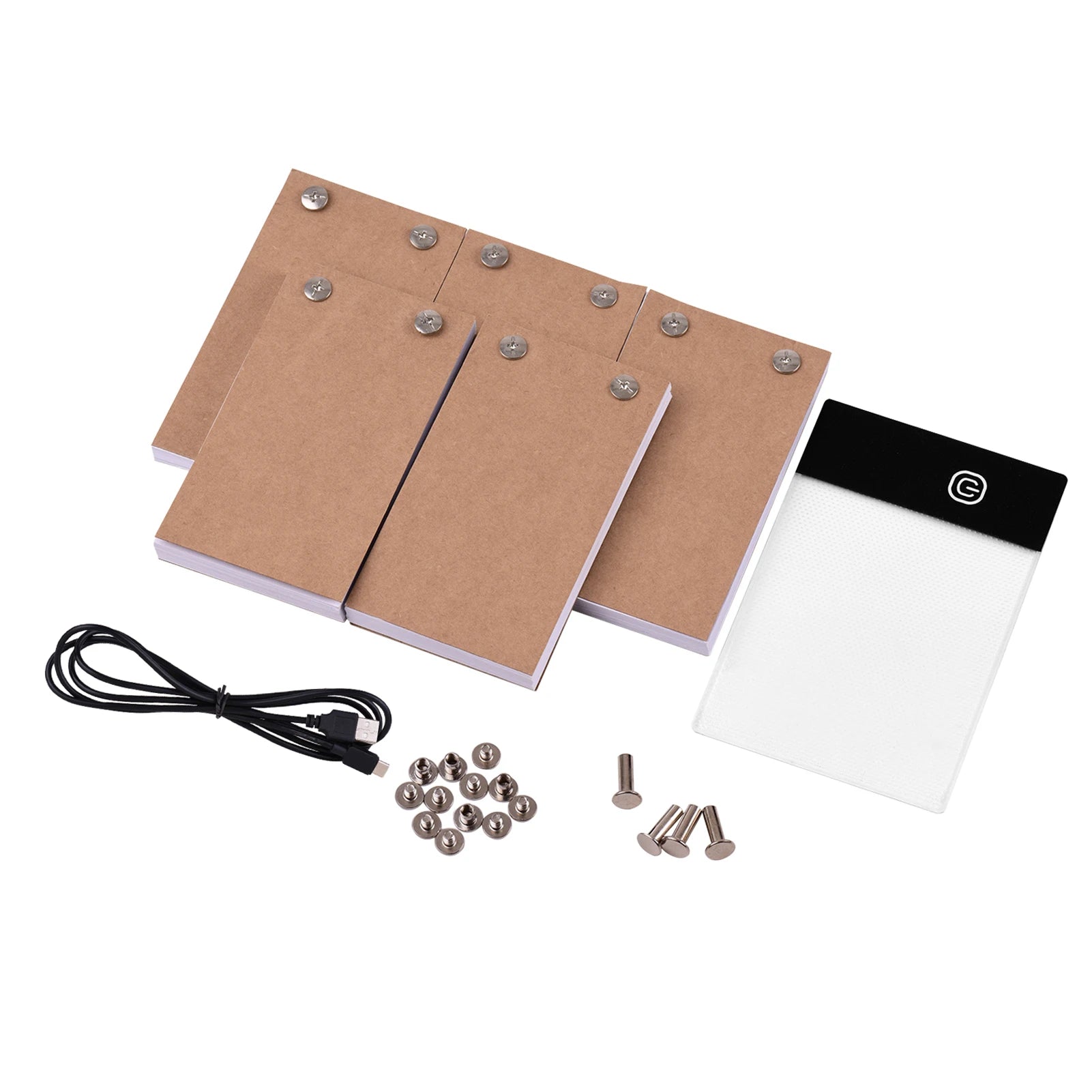 Flip Book Kit Completo con Tavoletta Luminosa LED 300 Fogli per Disegno Animazione Bambini
