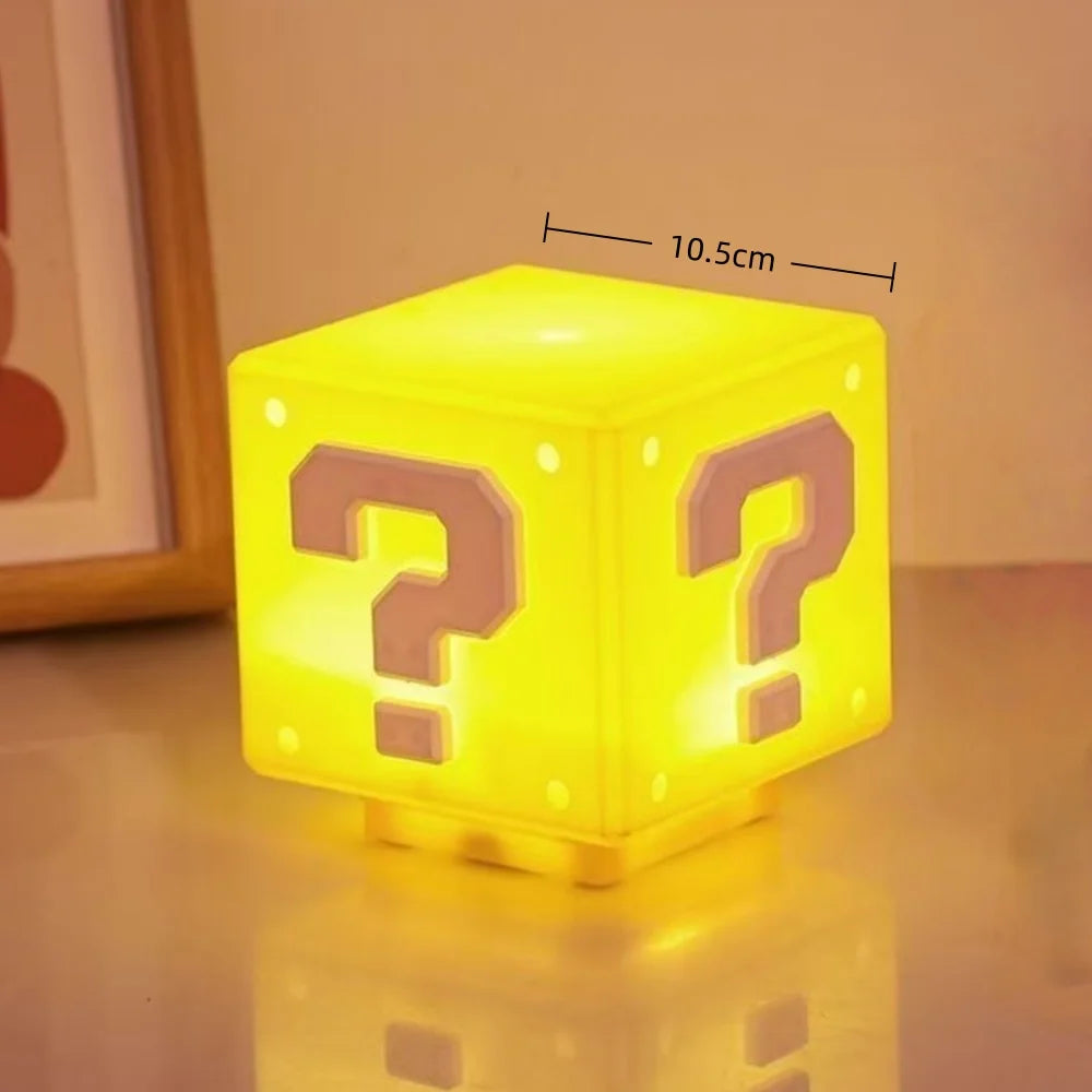 Lampada LED Question Mark Brick - Luce Notturna con Musica USB Idea Regalo Gaming