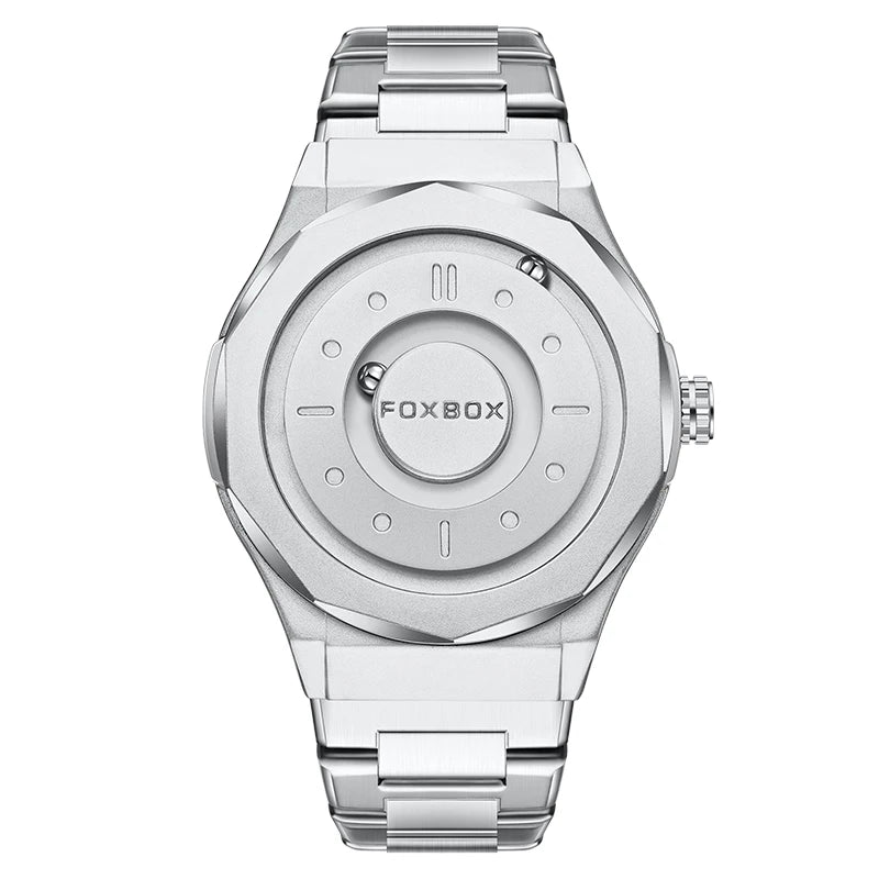Orologio Uomo FOXBOX Magnetico Creative - Puntatore Scorrevole Outdoor Sport