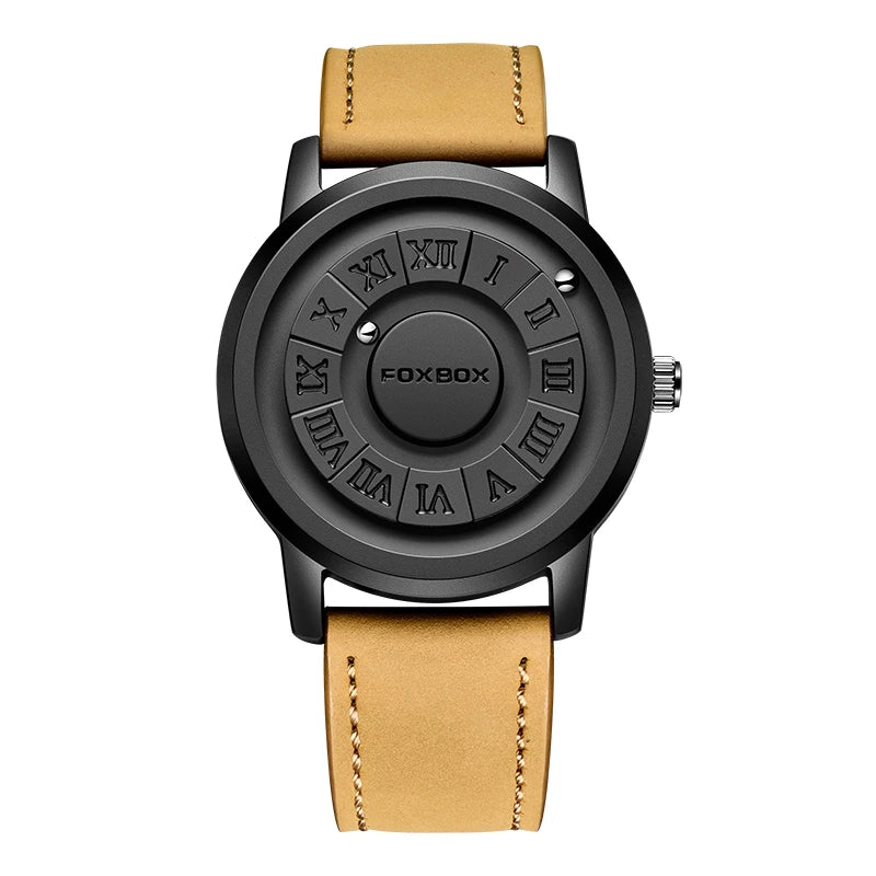 Orologio Uomo FOXBOX Magnetico Floating - Puntatore Fluttuante Ball Bearing Impermeabile Quarzo