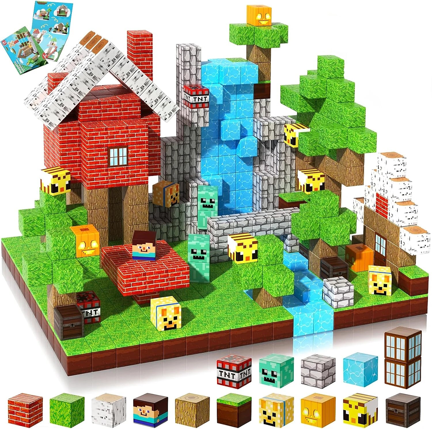 Blocchi Magnetici Costruzioni STEM Mine World - Set Educativo