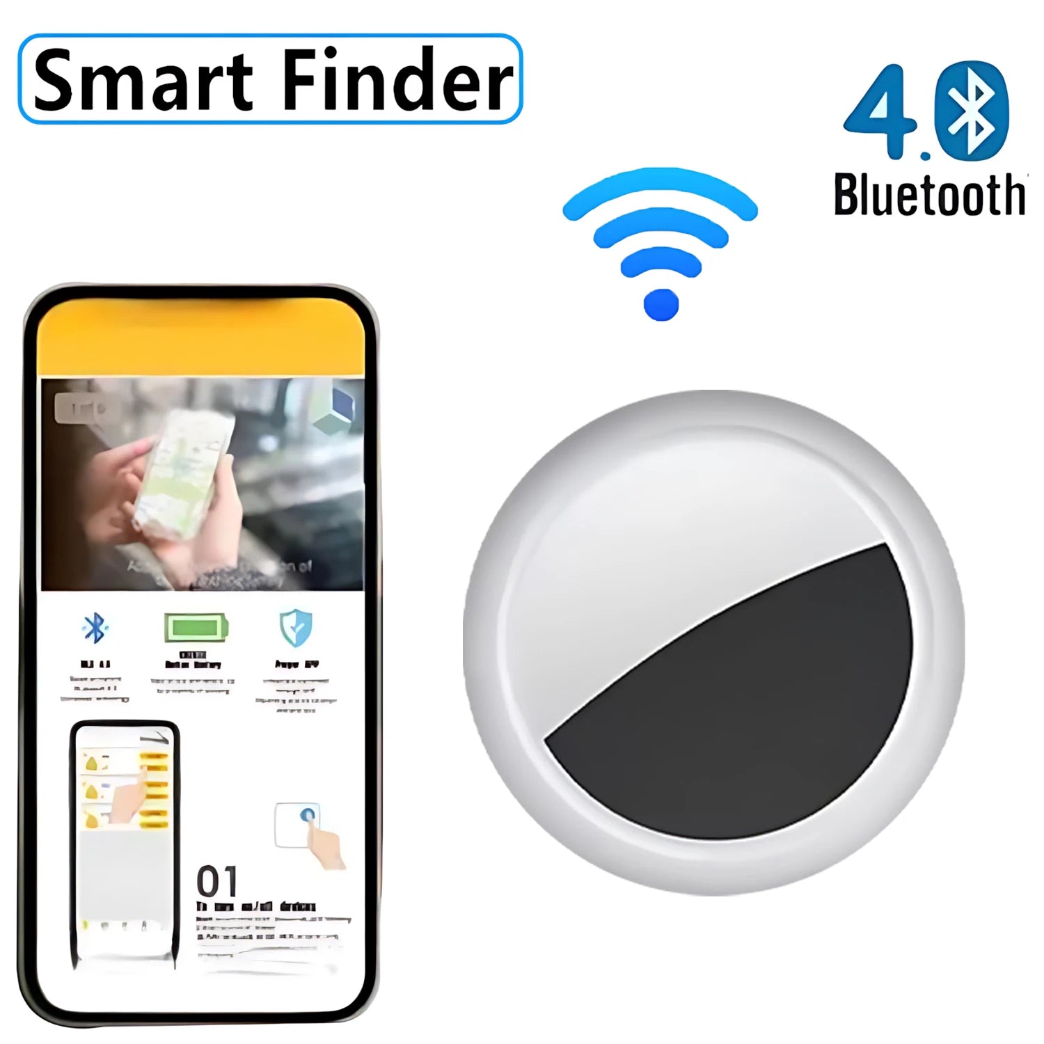 Mini Tracker GPS Localizzatore Smart per Auto Bambini Animali Chiavi Finder Antifurto