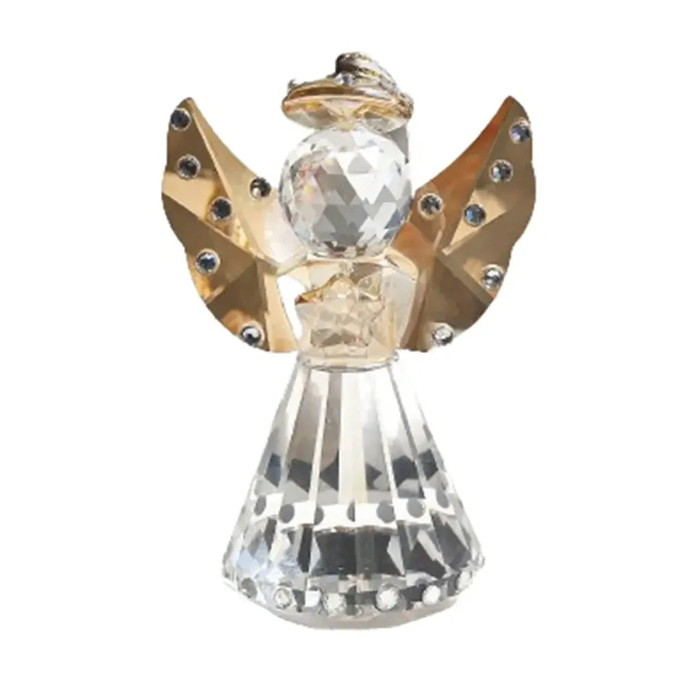 Crafts Guardian Angel Figurine Gift Creative Table Ornament Exquisite Romantic Crystal Angel Statue Living Room