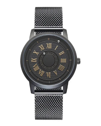 Orologio Uomo EUTOUR Magnetico Gold - Silicone Quarzo Sport Impermeabile Casual