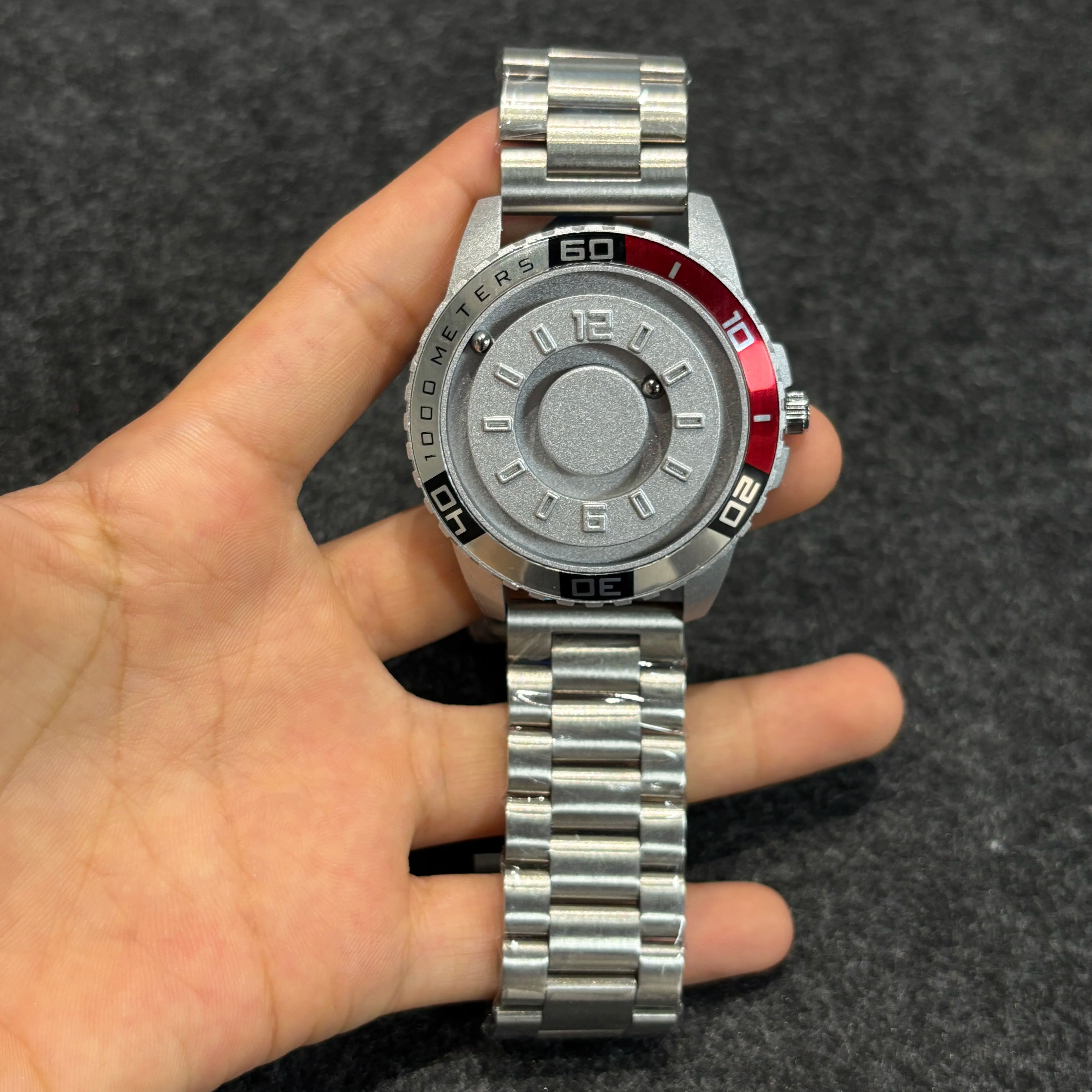 Orologio Uomo Magnetico Multifunzione - Sfere Metalliche Sport Quarzo Creative Design