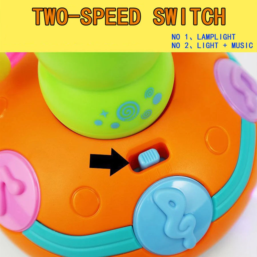 Bruco Sassofono Elettrico Danzante - Giocattolo Musicale LED Bambini 3+