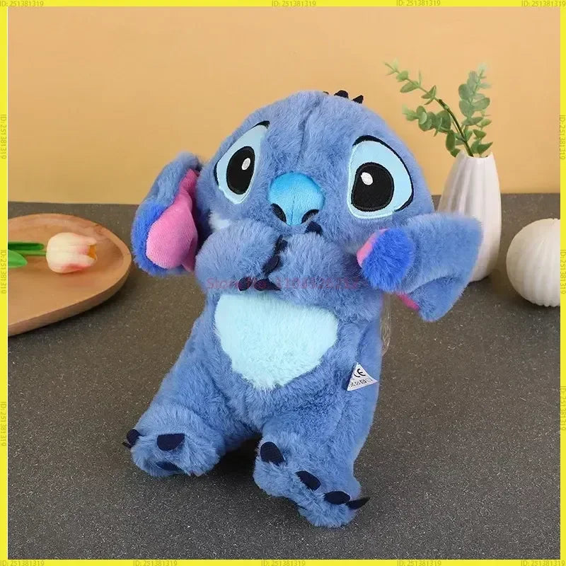 Peluche Stitch Rosa Lilo Natalizio - Giocattolo Musica Luce Nanna Regalo Natale