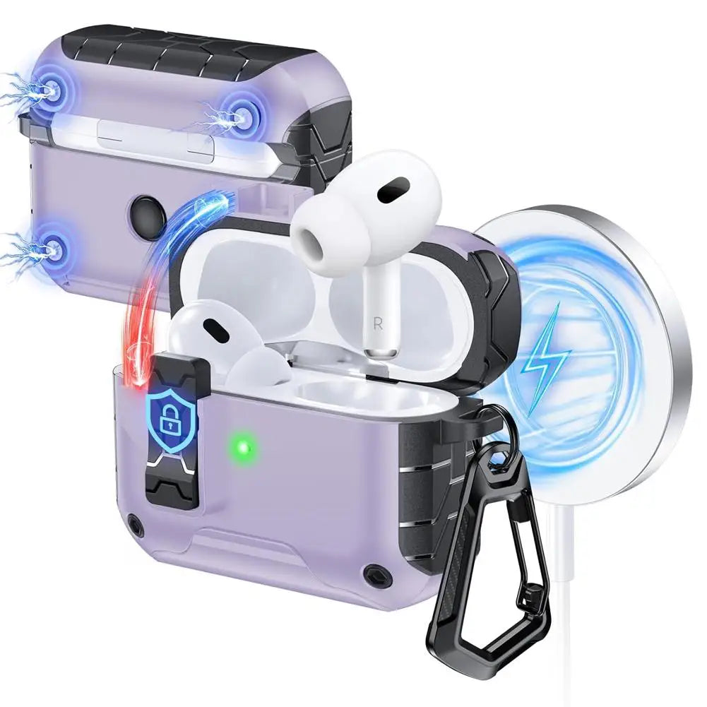 Custodia Magnetica per AirPods Pro 3 con Kit Pulizia e Portachiavi