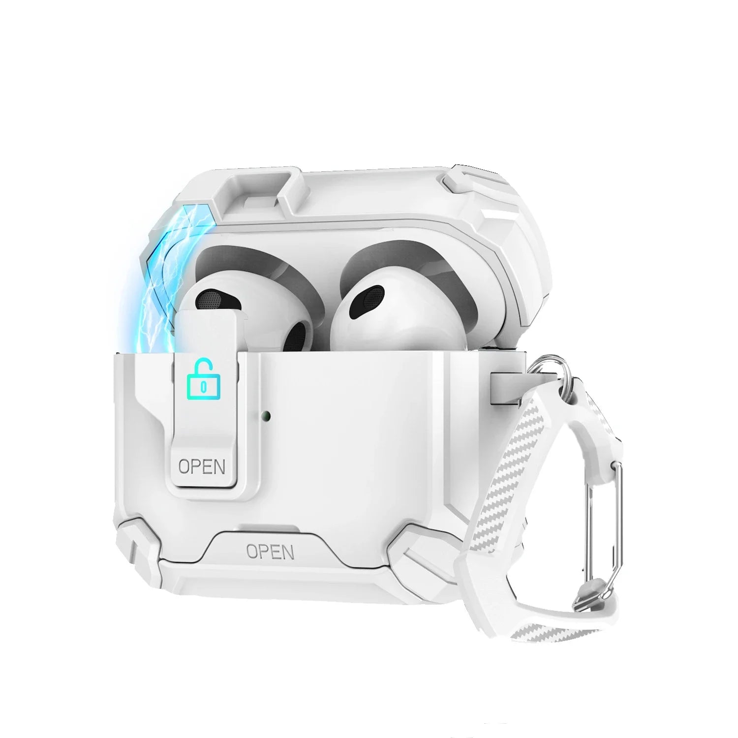 Custodia Magnetica per AirPods con Supporto Integrato - Design Trasformabile