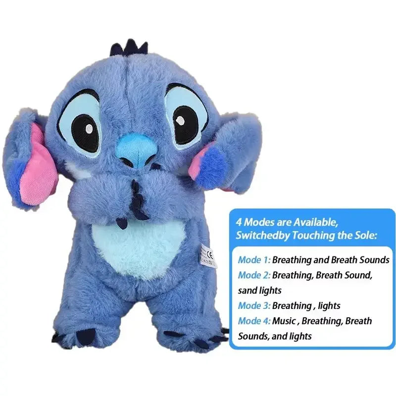 Peluche Stitch Kawaii Baby Sleep - Giocattolo Nanna Musica Luce Regalo Bambini