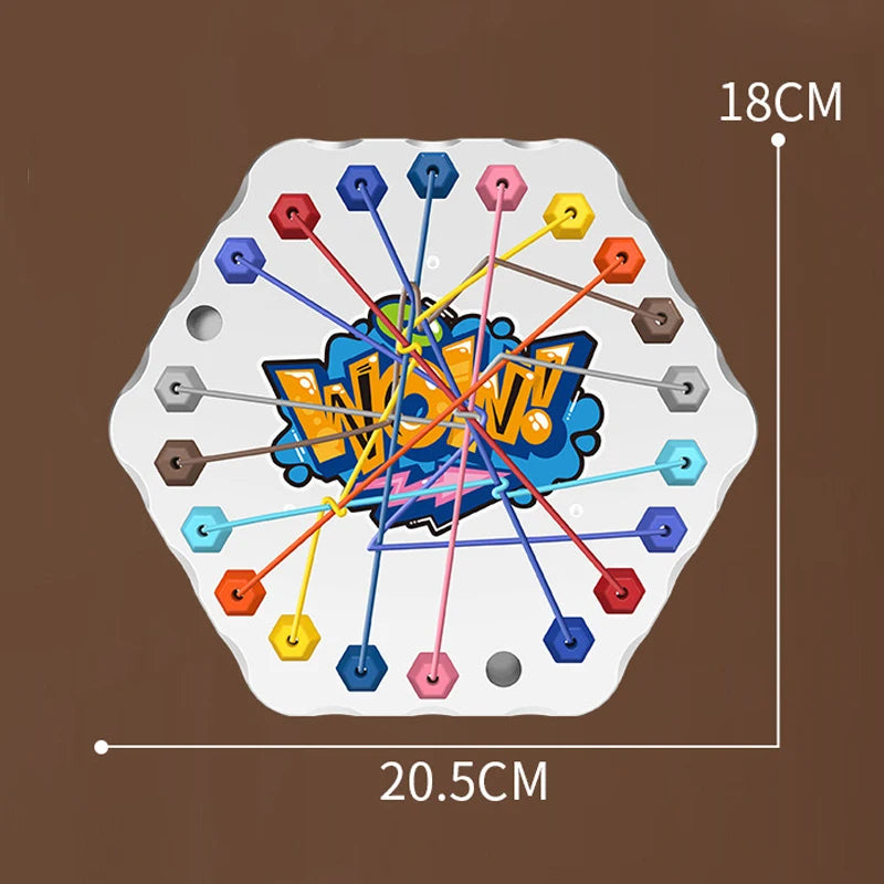 Gioco Puzzle Corde Colorate Bambini - Logica Pensiero Interattivo Famiglia