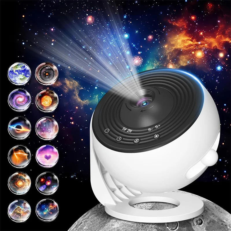 Proiettore Galassia 13-in-1 HD Planetario con Rotazione 360° e Timer