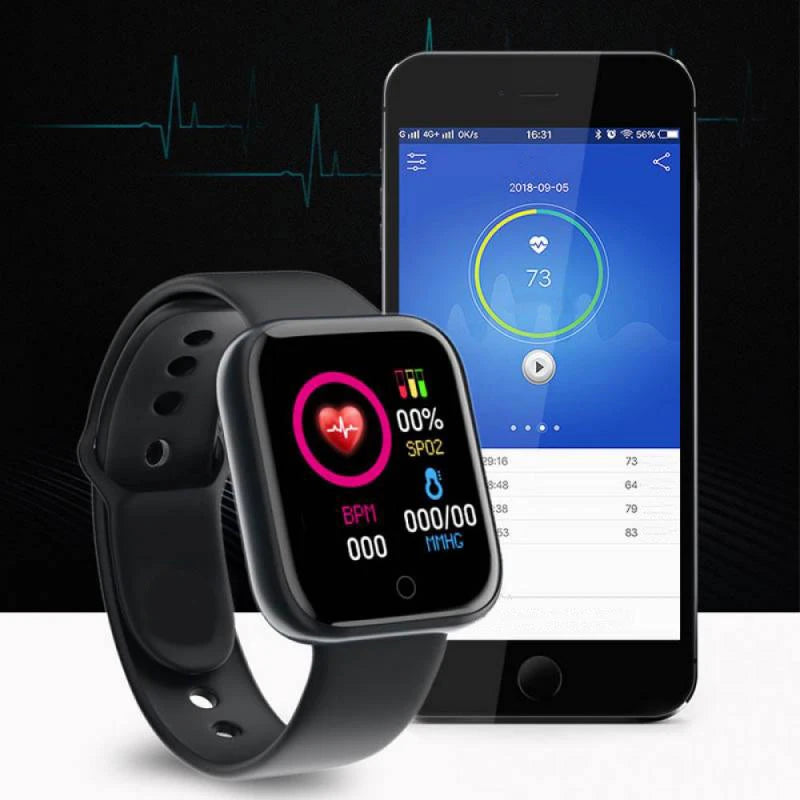 Smartwatch Fitness con Cardiofrequenzimetro e Lettore Musicale