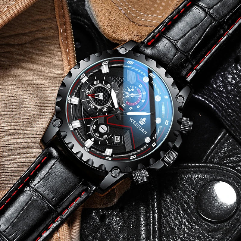 Orologio Uomo Black Warrior Impermeabile Luminoso - Acciaio Calendario Quarzo