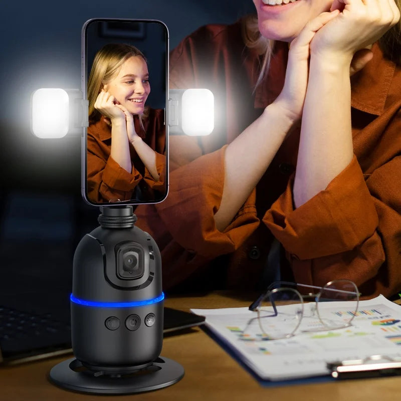 Gimbal AI Smartphone con Face Tracking Automatico