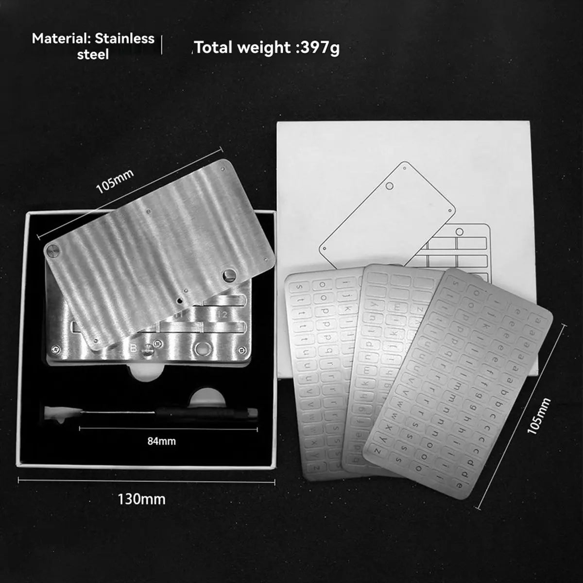 【37% OFF】Plates Wallet Crypto Cryptocurrency Storage Crypto Wallet for Bitcoin Hardware Cold Backup Mechanical Code Record Book