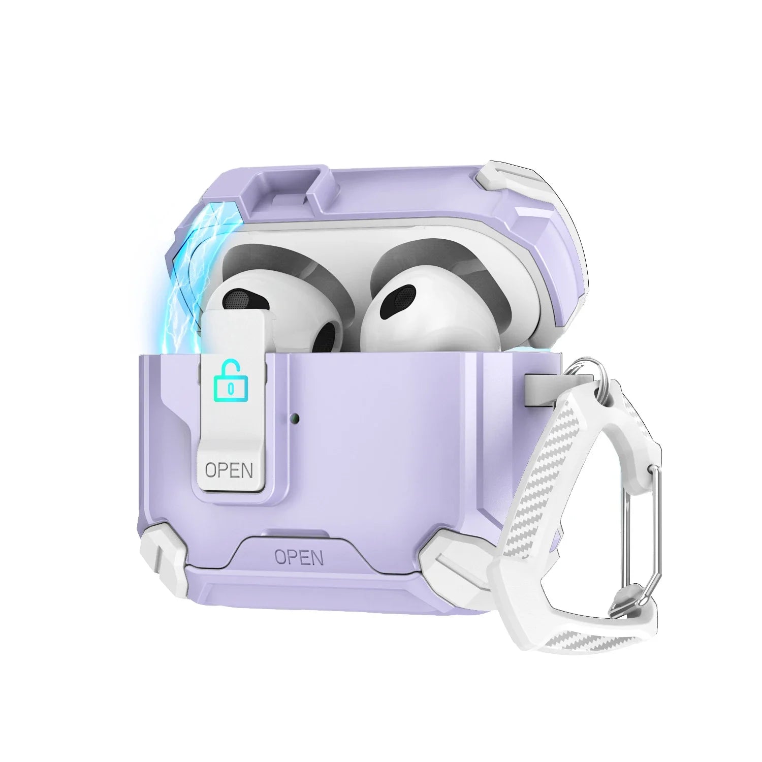 Custodia Magnetica per AirPods con Supporto Integrato - Design Trasformabile