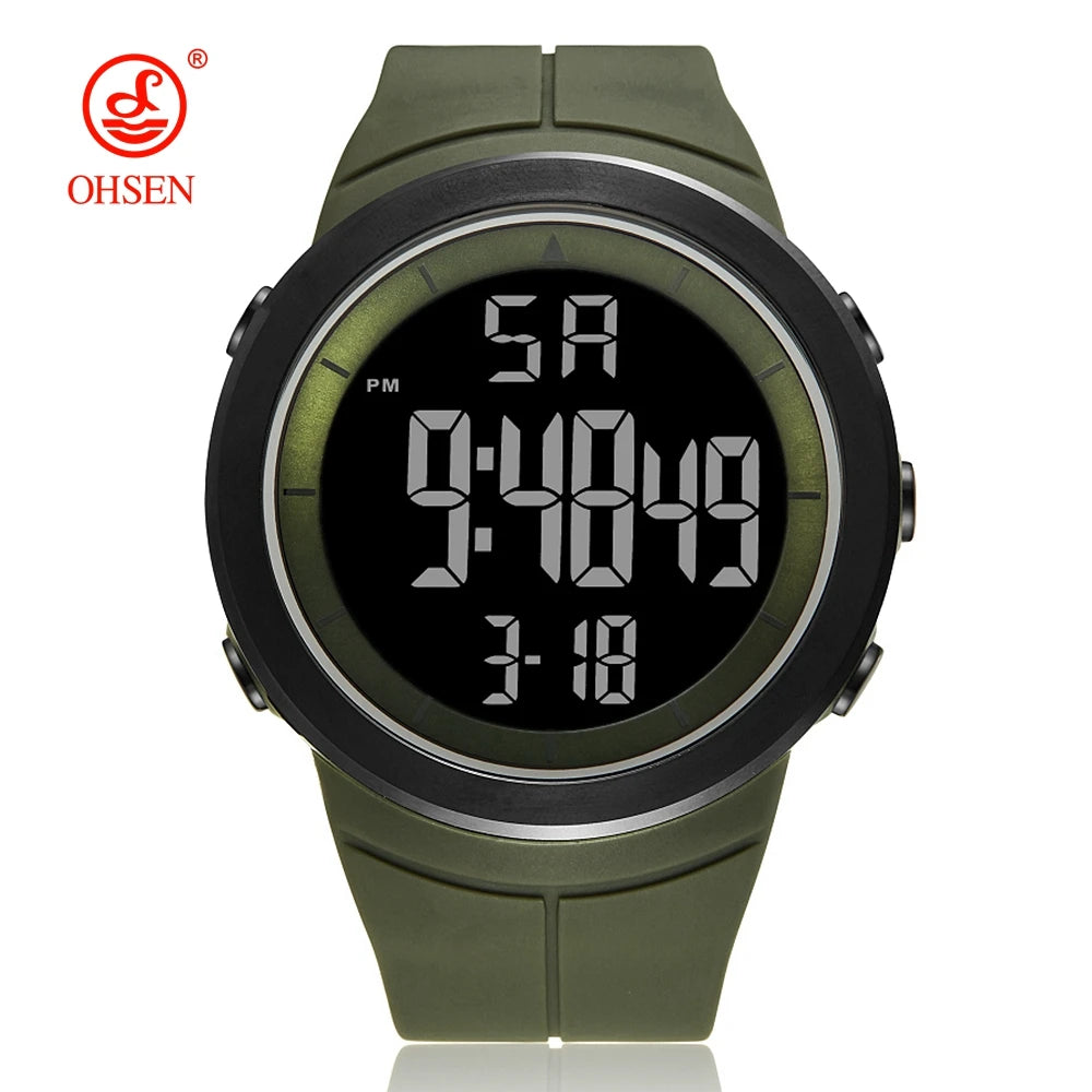 Orologio Digitale Tattico Uomo 50M Impermeabile - LED Militare con Allarme e Cronometro