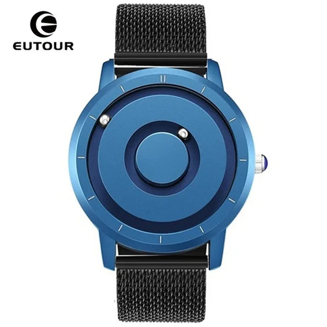 Orologio Uomo EUTOUR Magnetico Gold - Silicone Quarzo Sport Impermeabile Casual